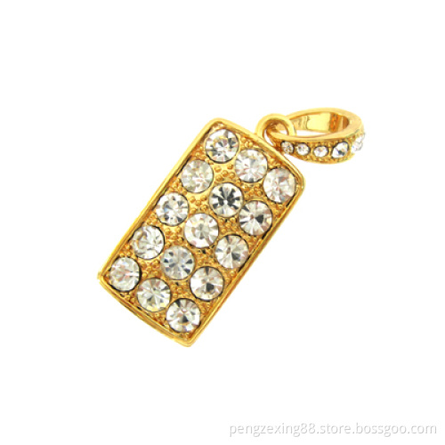 Diamond/Jewelry Crystal Gold USB Flash Drive